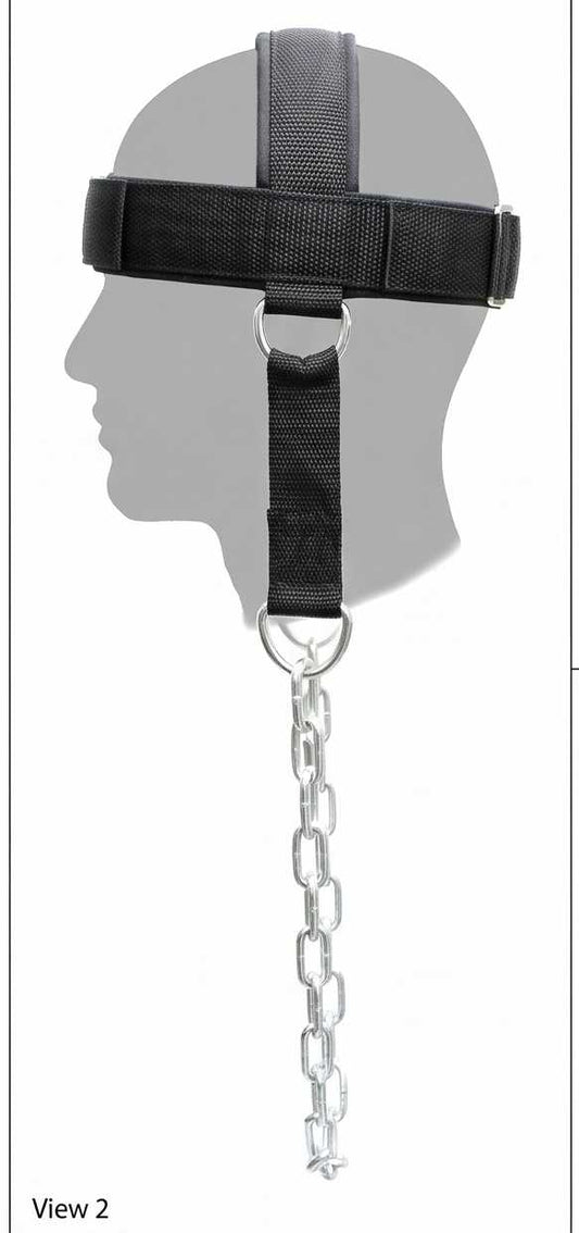 Pro-Grade Adjustable Neck Harness with Detachable Steel Chain - Neck Trainer for Weightlifting and MMA